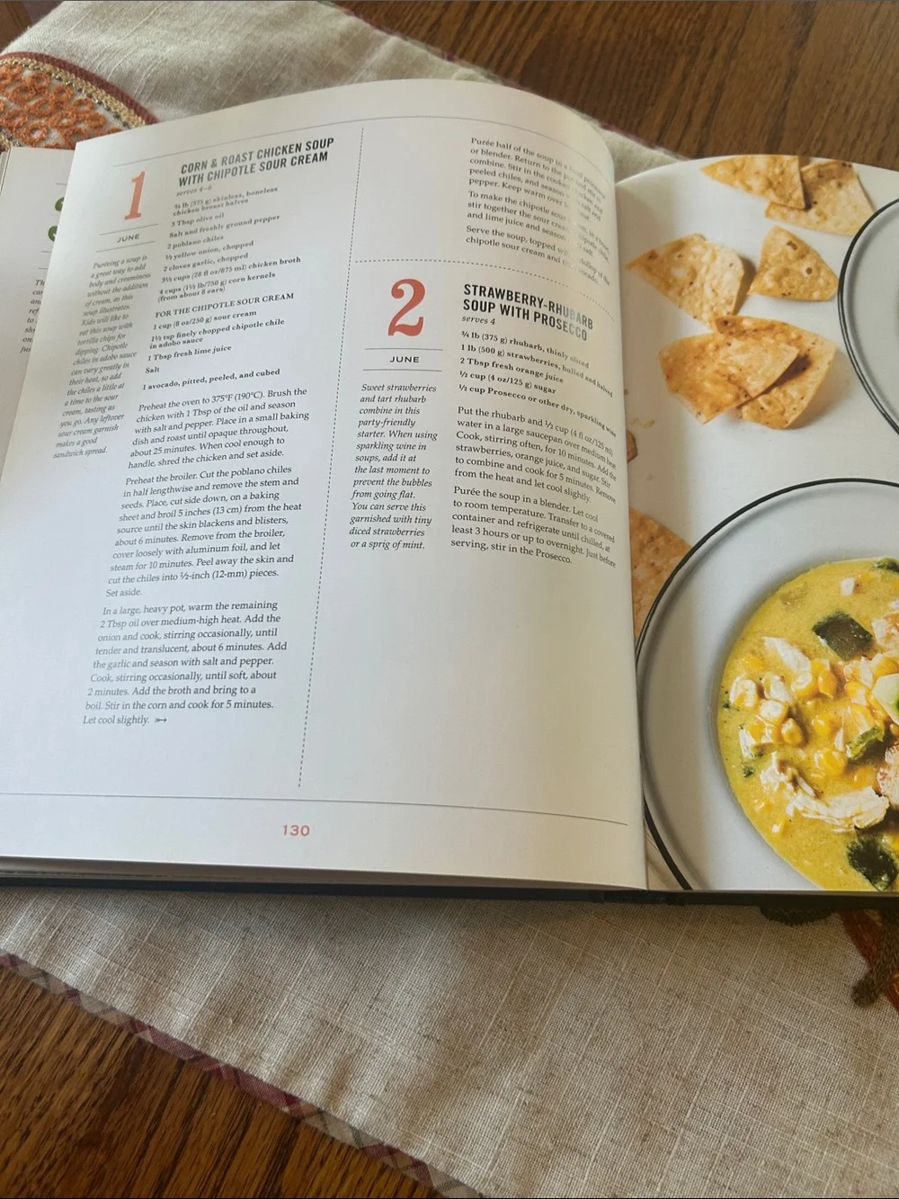 Williams Sonoma Soup of the Day Cookbook — Navy Blue Cover
